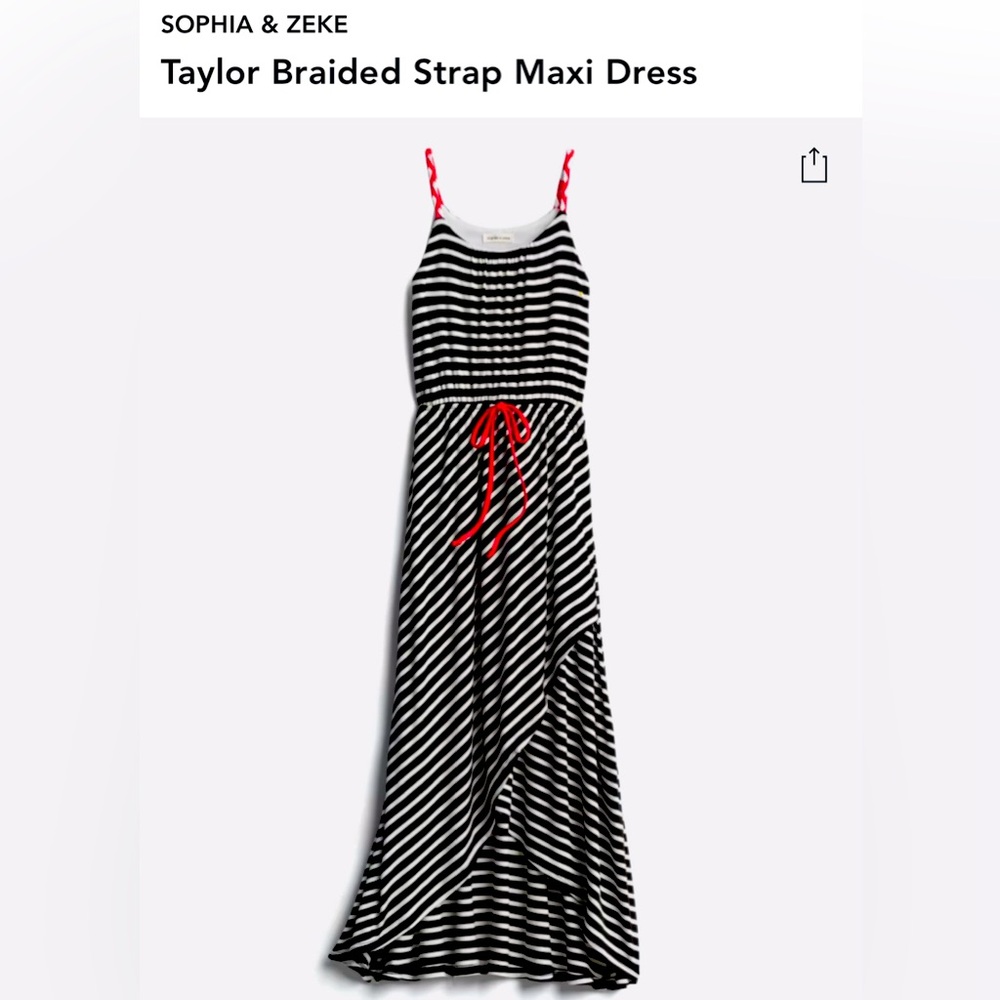 Stitch Fix Sophia & Zeke Taylor Braided Strap Maxi Dress